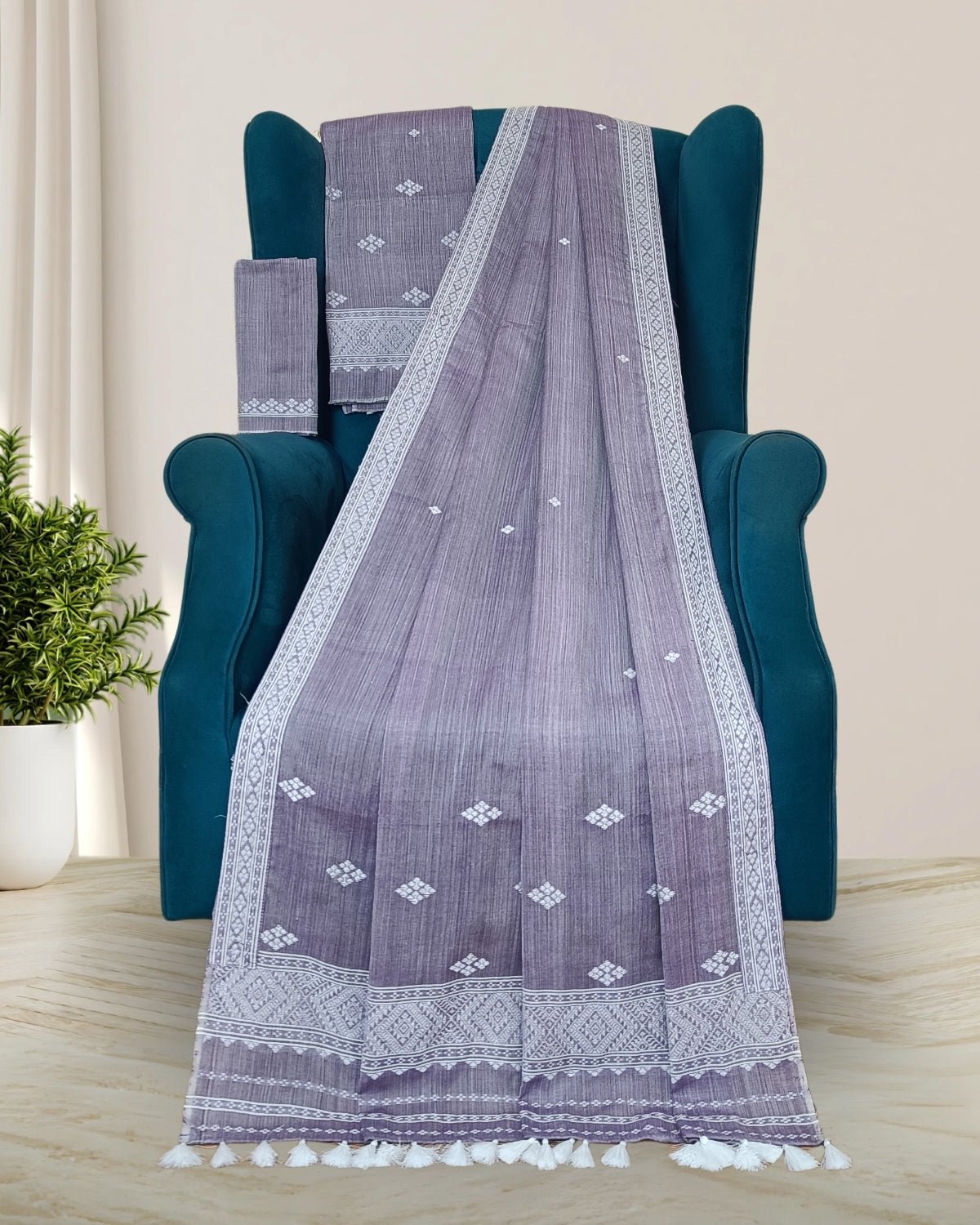 Pure cotton mekhela sador
