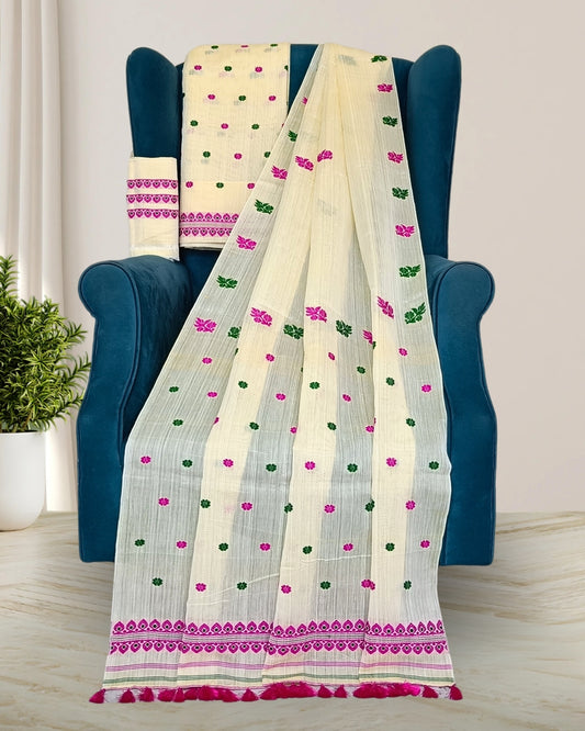 Kesapaat cotton mekhela chadar