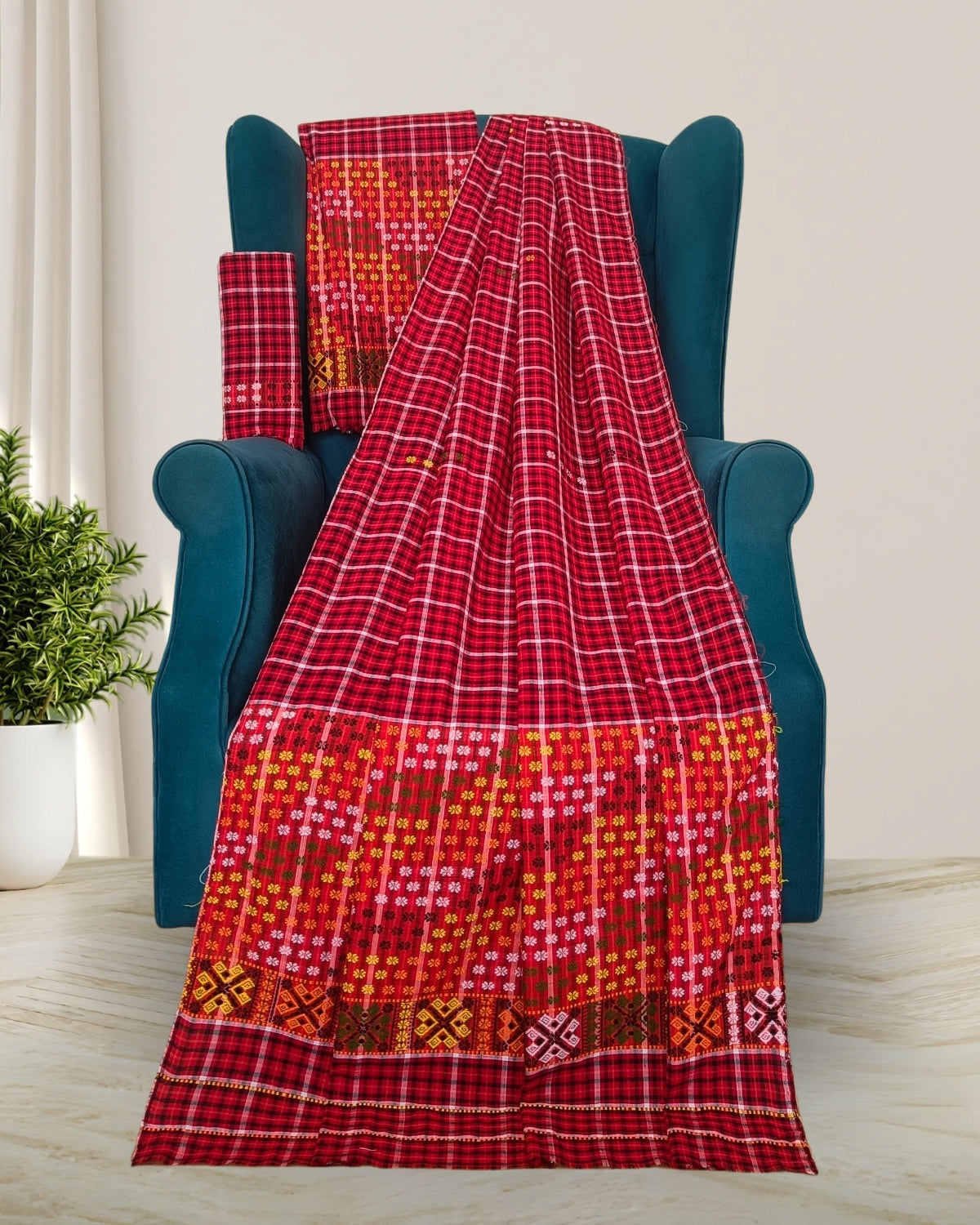 Pajok design Mising mekhela sador