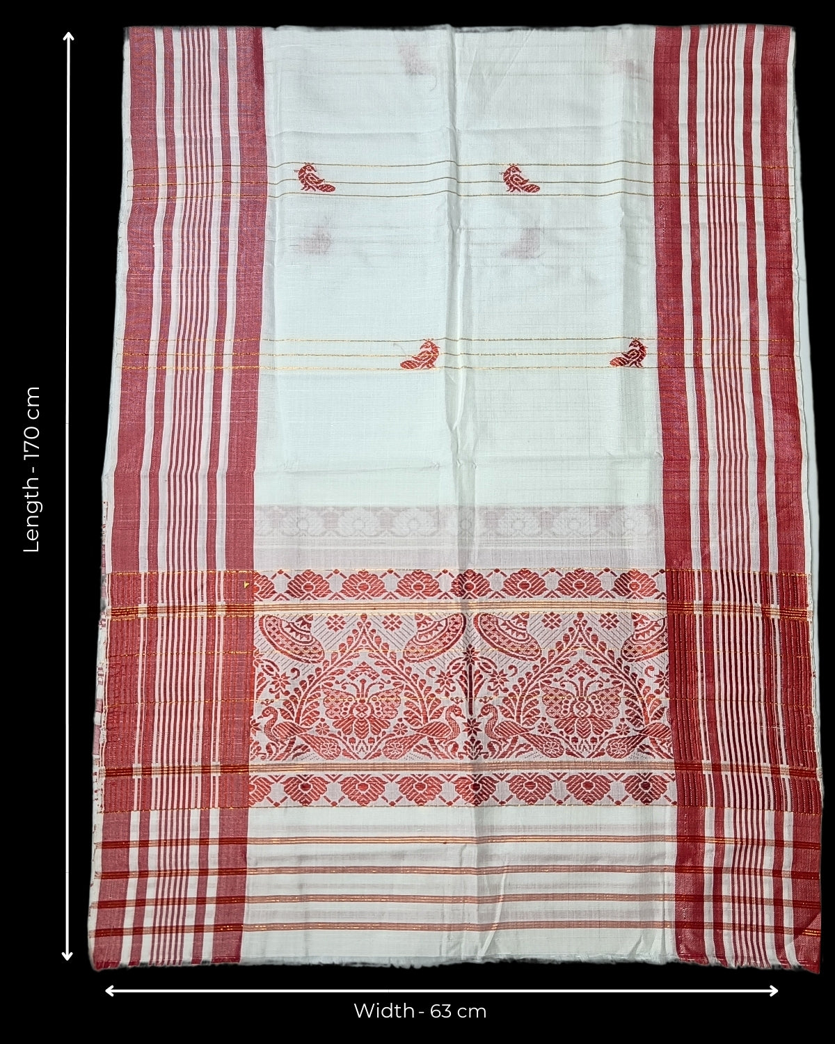 Mulberry silk x mercerised cotton - Assamese gamusa