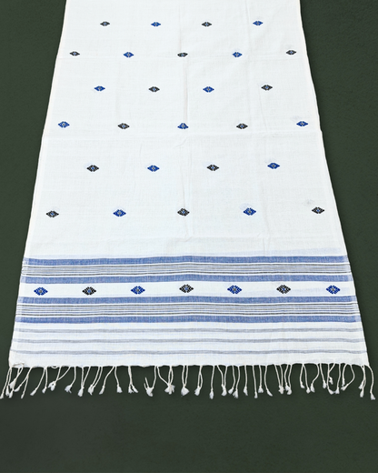Cotton stole - White
