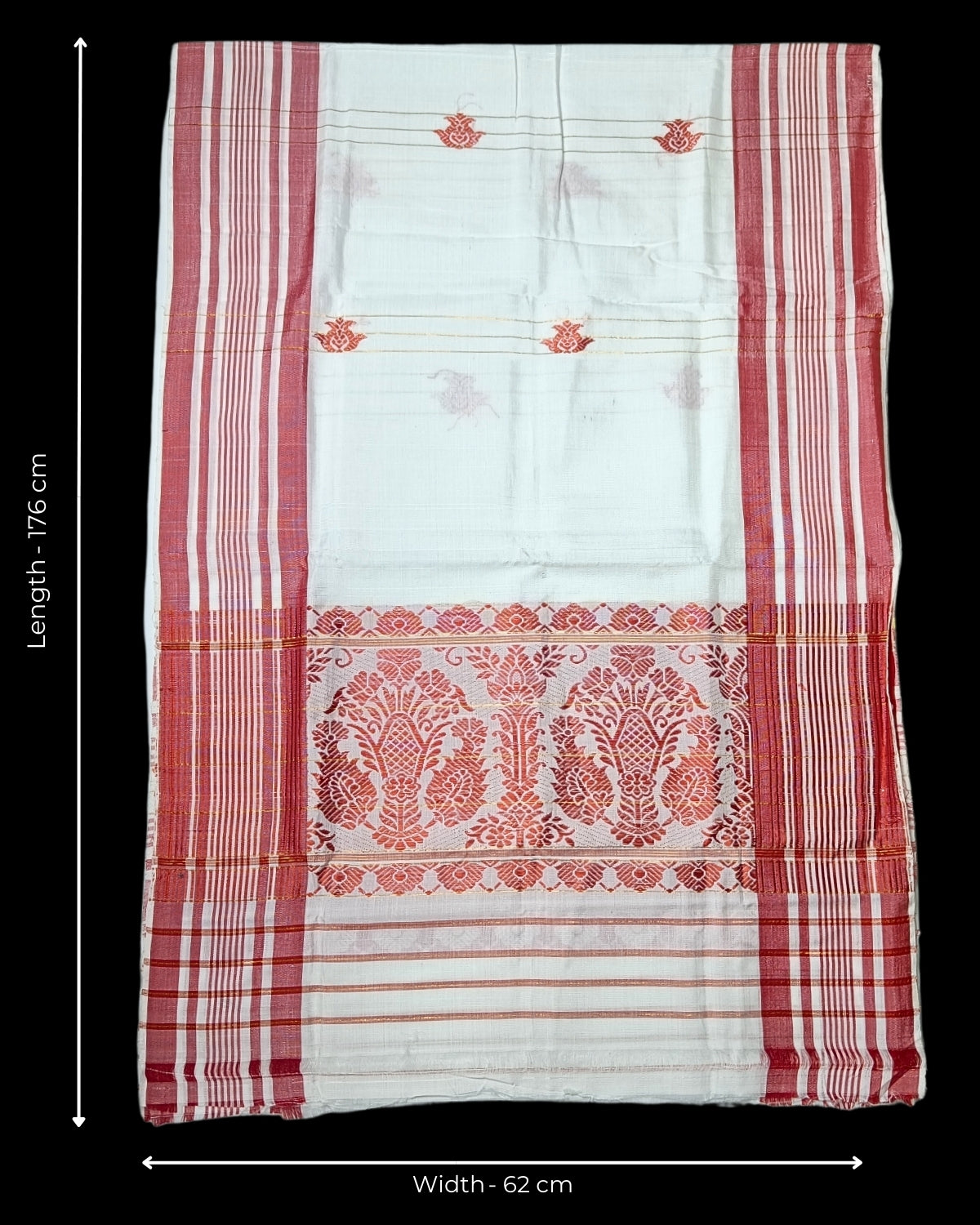 Mulberry silk x mercerised cotton - Assamese gamusa