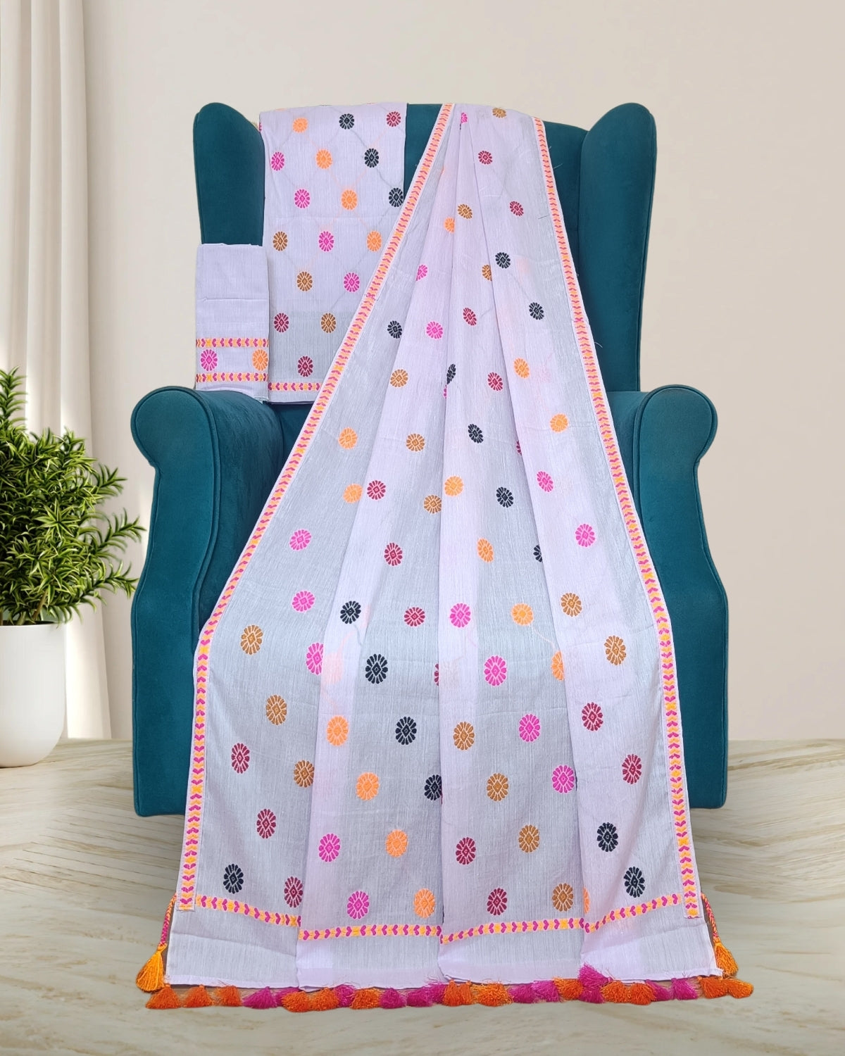 Orient cotton mekhela sador