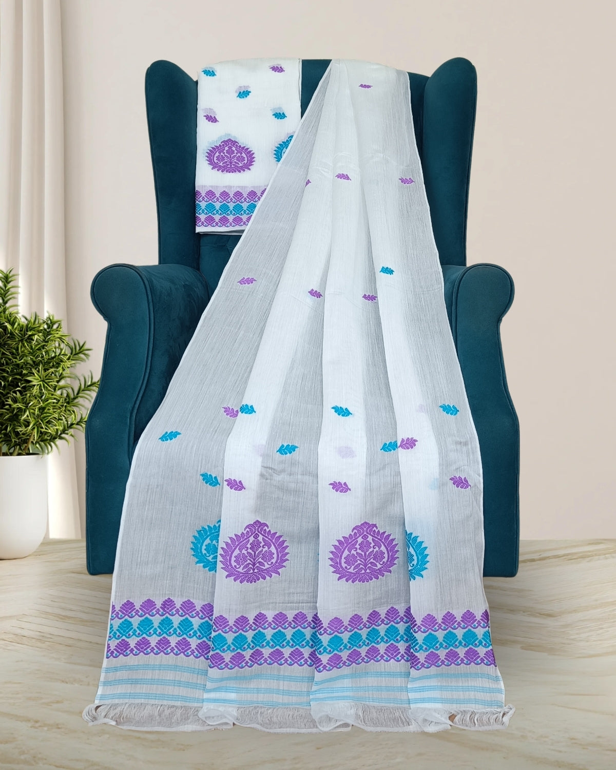 Kesapaat cotton mekhela sador