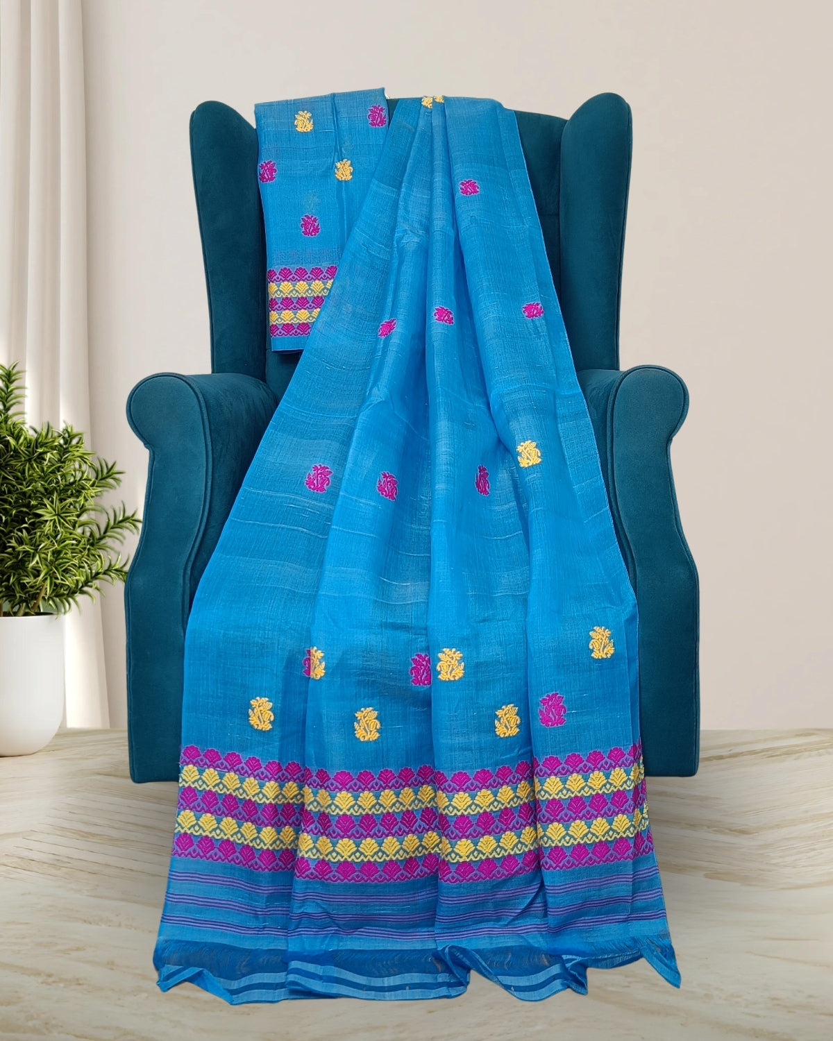 Nuni cotton mekhela sador