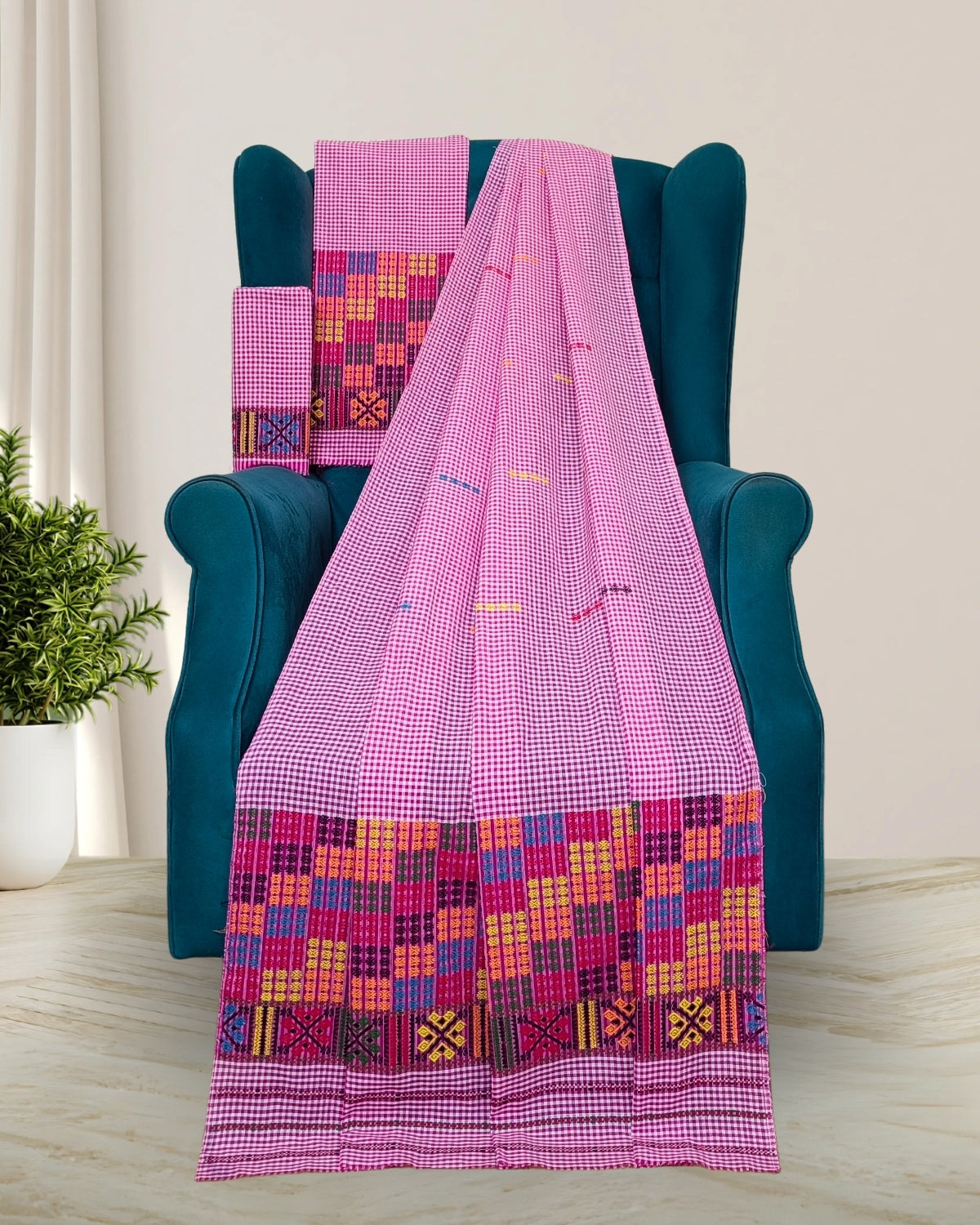 Pajok design Mising mekhela sador