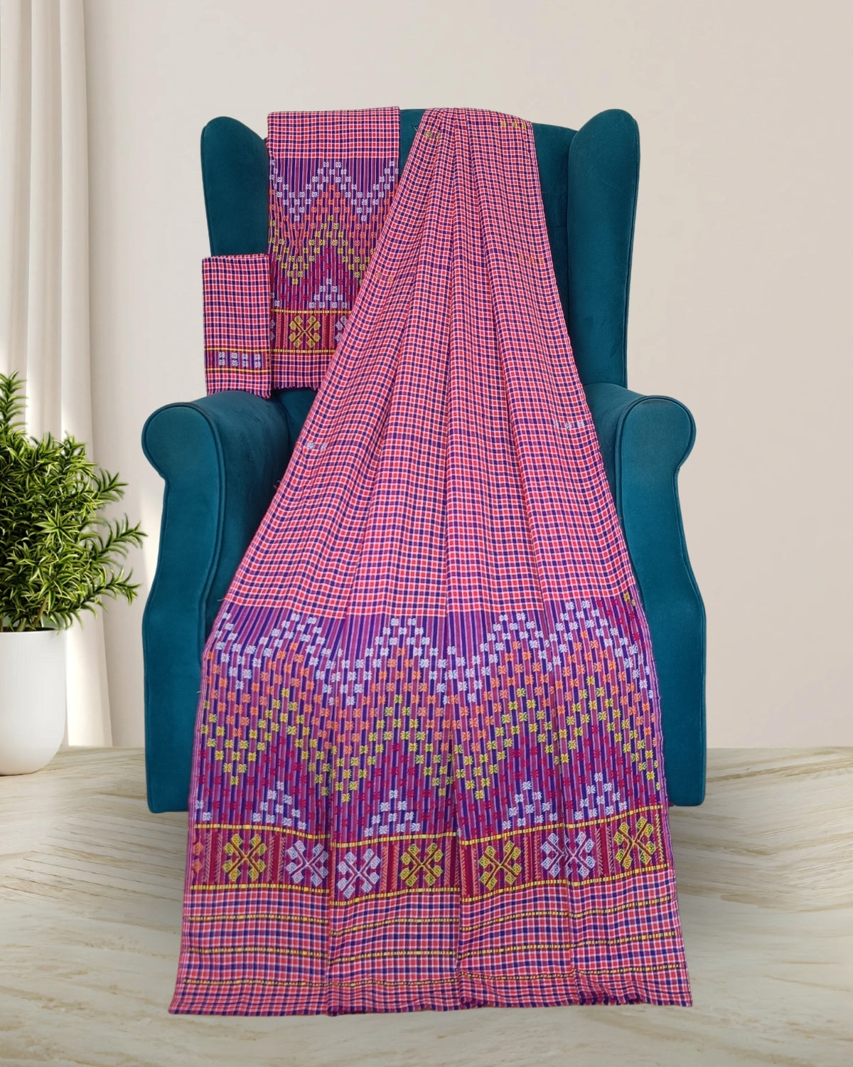 Pajok design Mising mekhela sador