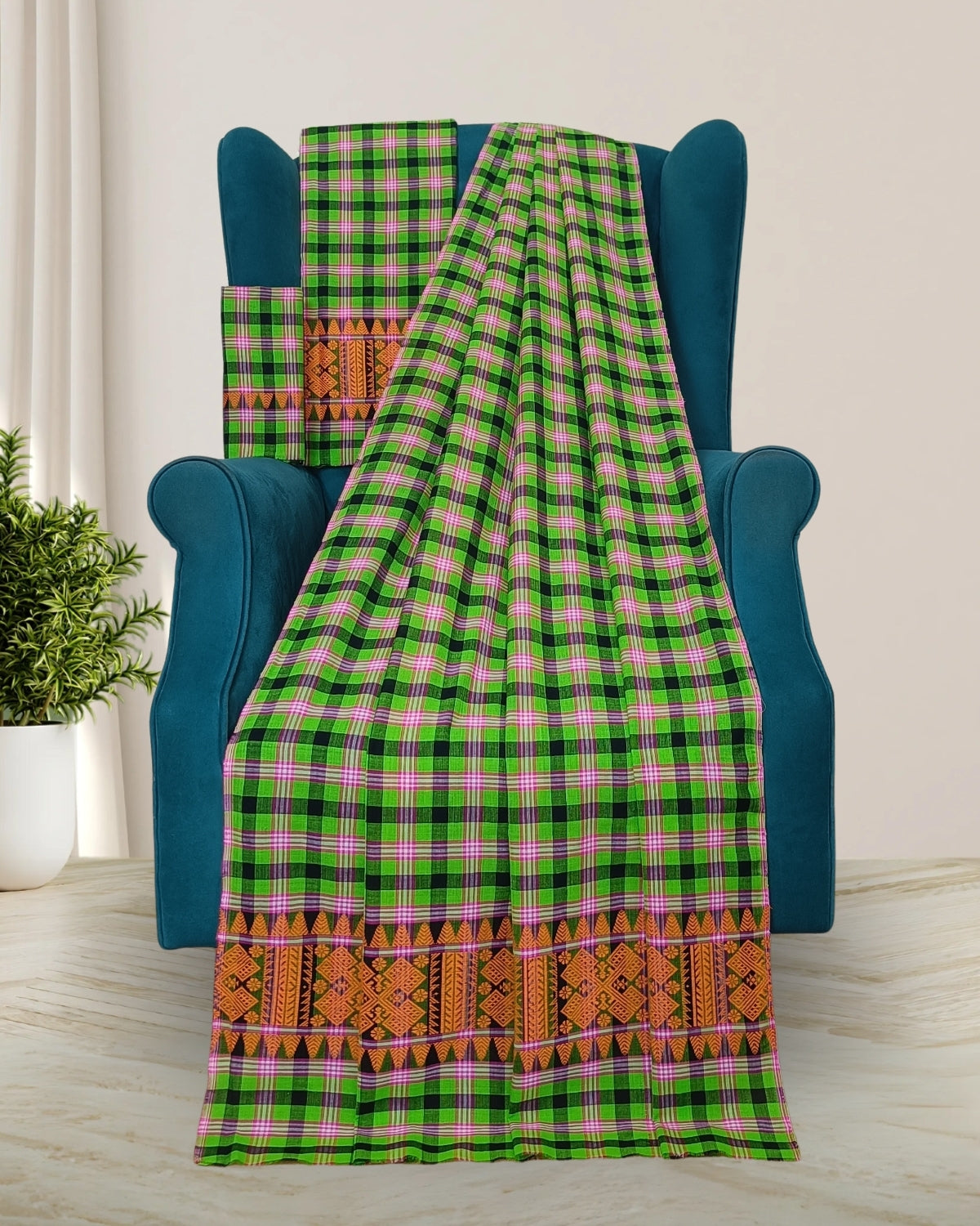 Pajok design Mising mekhela sador