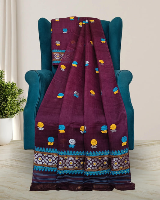 Nuni cotton mekhela sador