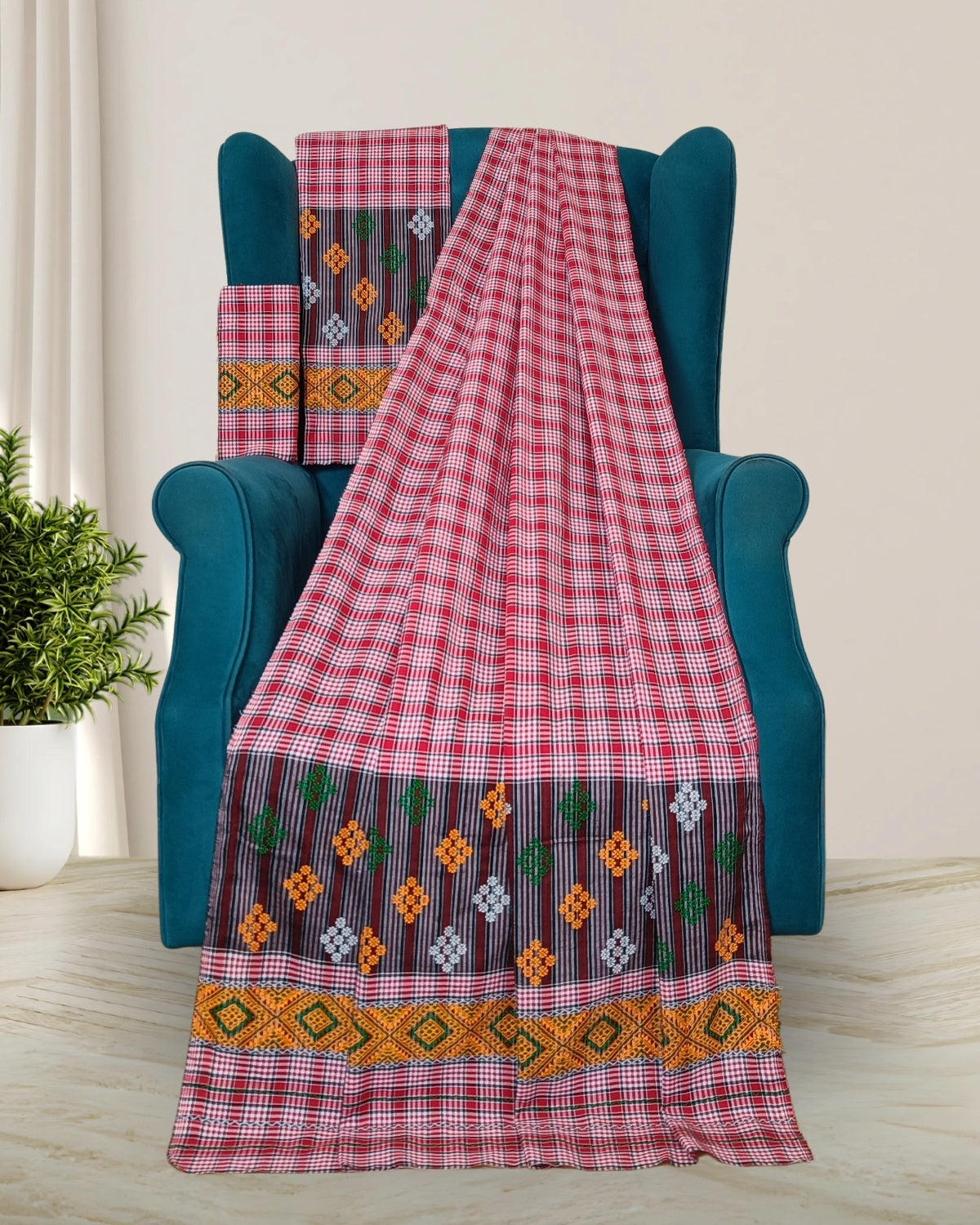 Pajok design Mising mekhela sador