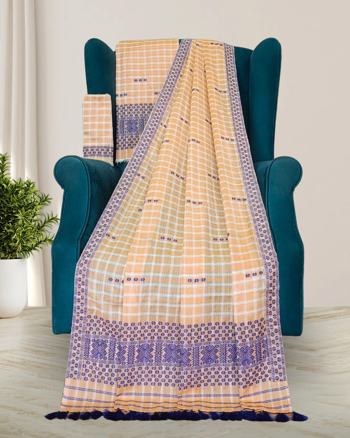 Pure cotton mekhela sador