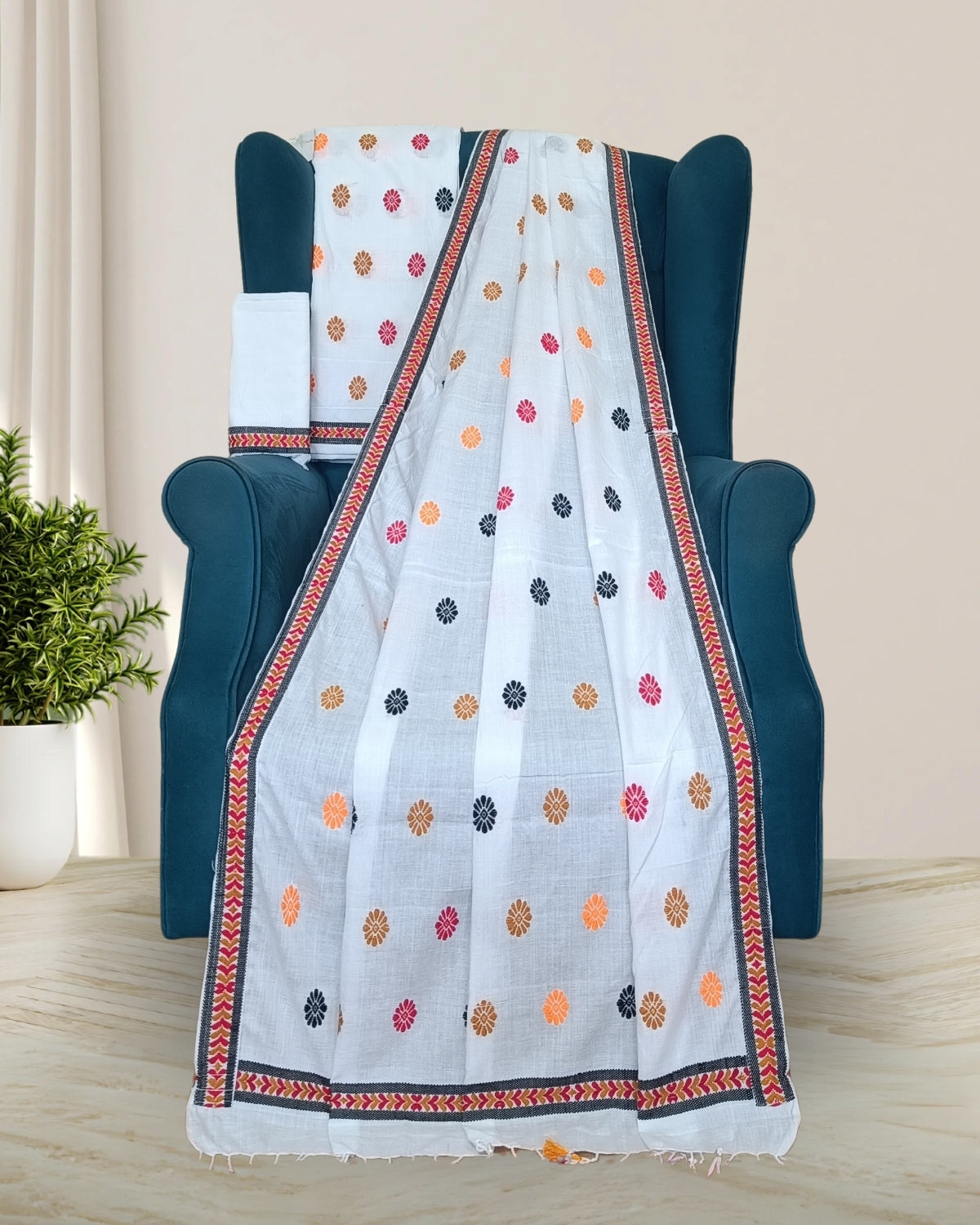 Orient cotton mekhela sador