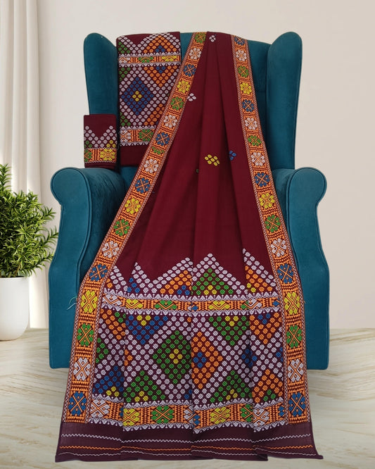 Padmini cotton Mising design mekhela sador