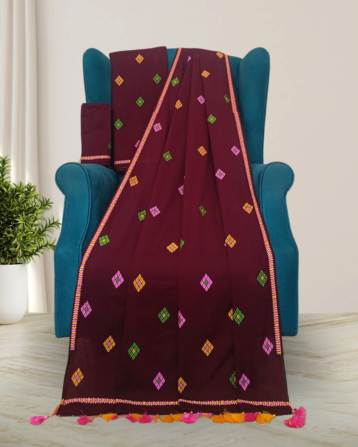 Orient cotton mekhela sador