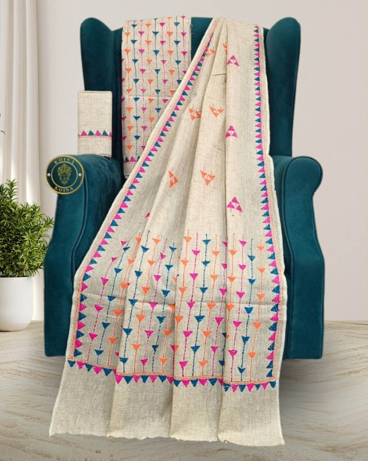 Khadi Cotton Mekhela Chador