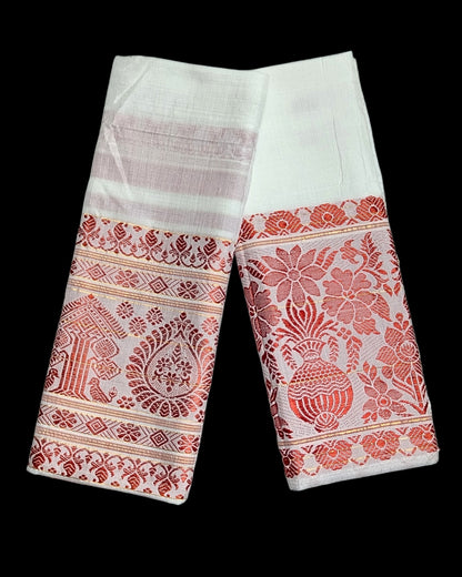 Mulberry silk x mercerised cotton - Assamese gamusa (Pak of 2)