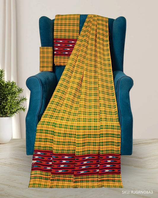 Pajok design Mising mekhela sador