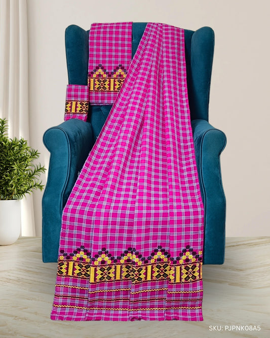 Pajok design Mising mekhela sador