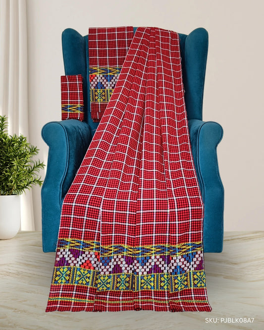 Pajok design Mising mekhela sador