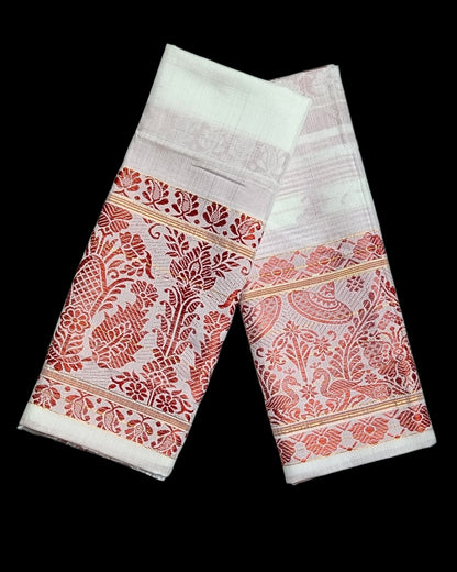 Mulberry silk x mercerised cotton - Assamese gamusa (Pak of 2)