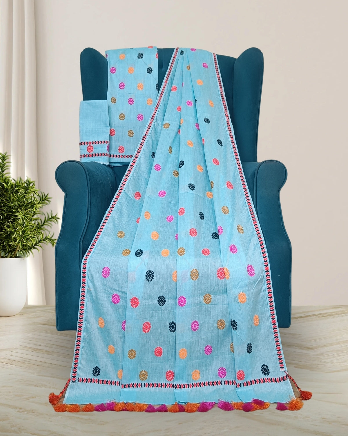 Orient cotton mekhela sador