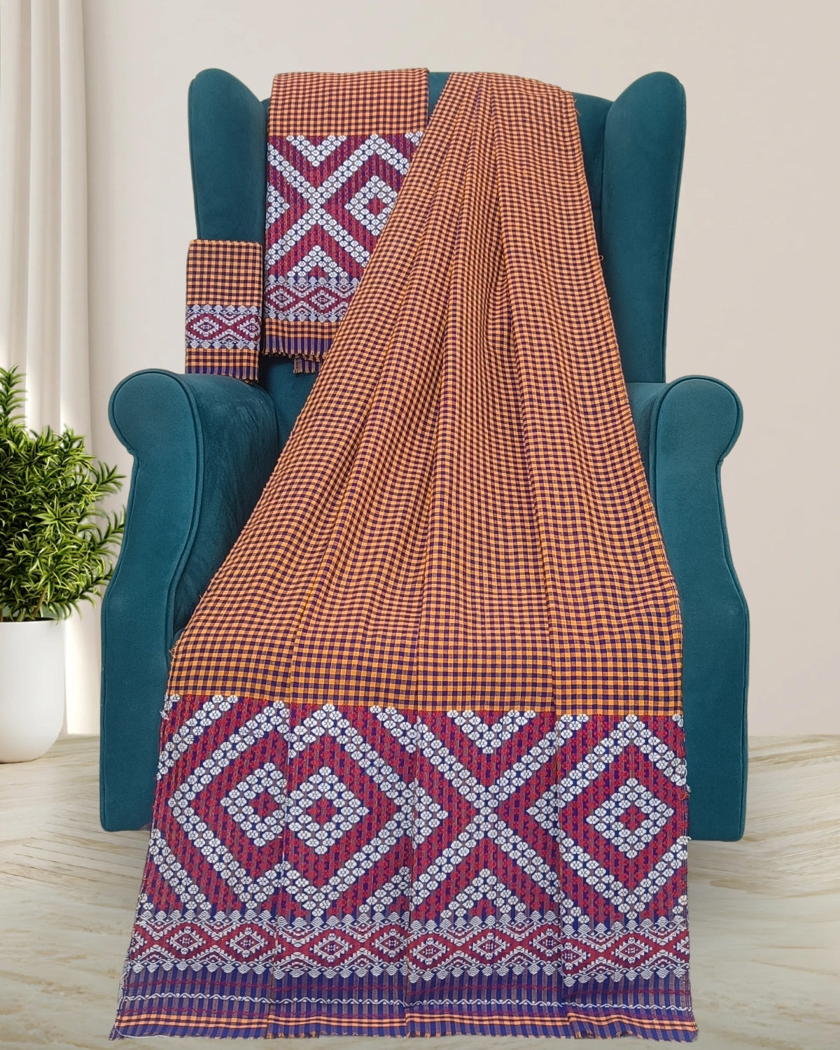 Pajok design Mising mekhela sador