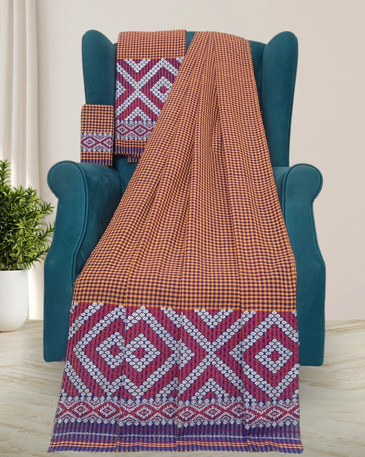 Pajok design Mising mekhela sador