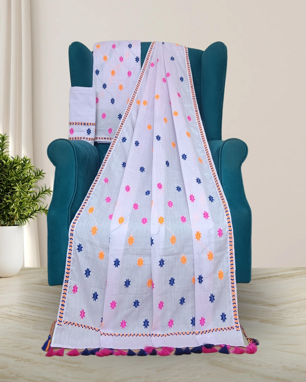 Orient cotton mekhela sador