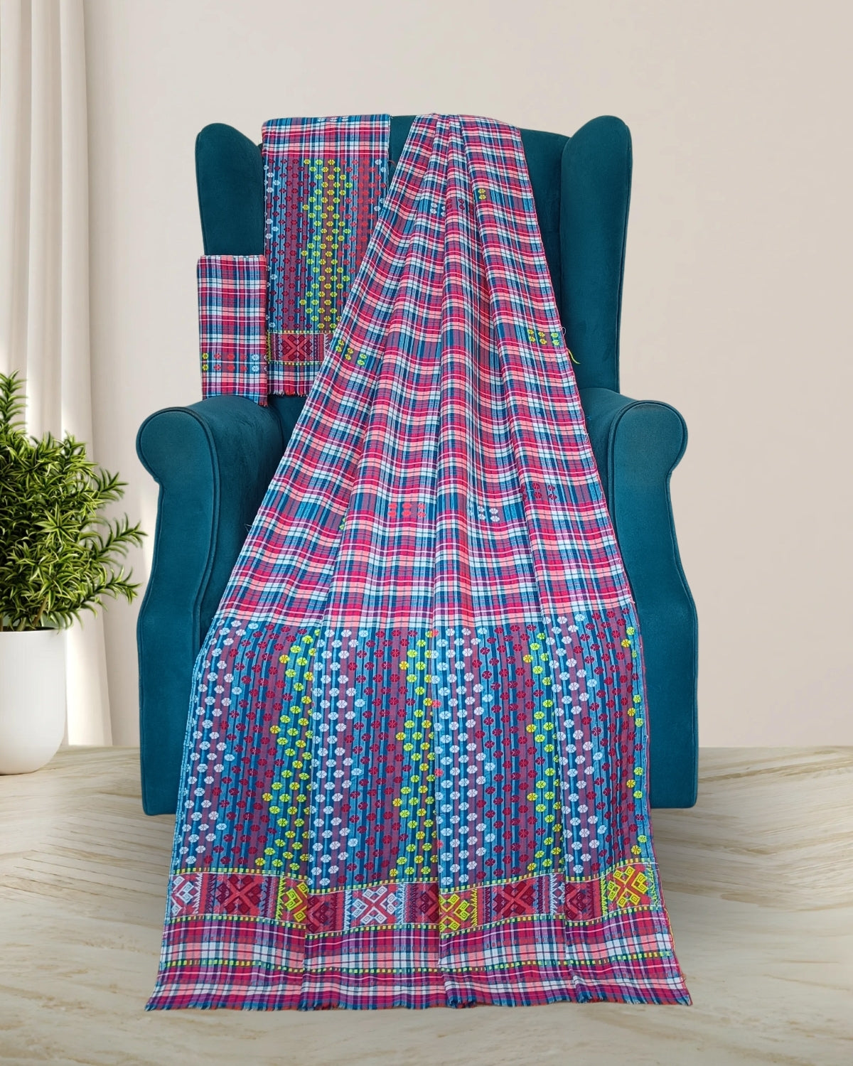 Pajok design Mising mekhela sador