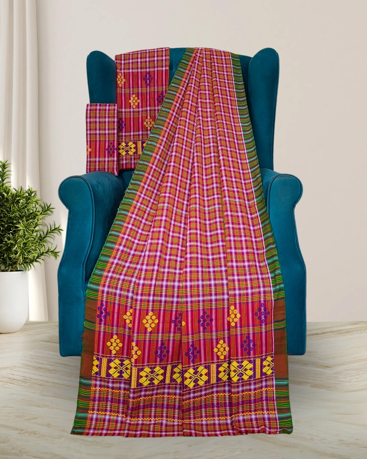 Pajok design Mising mekhela sador