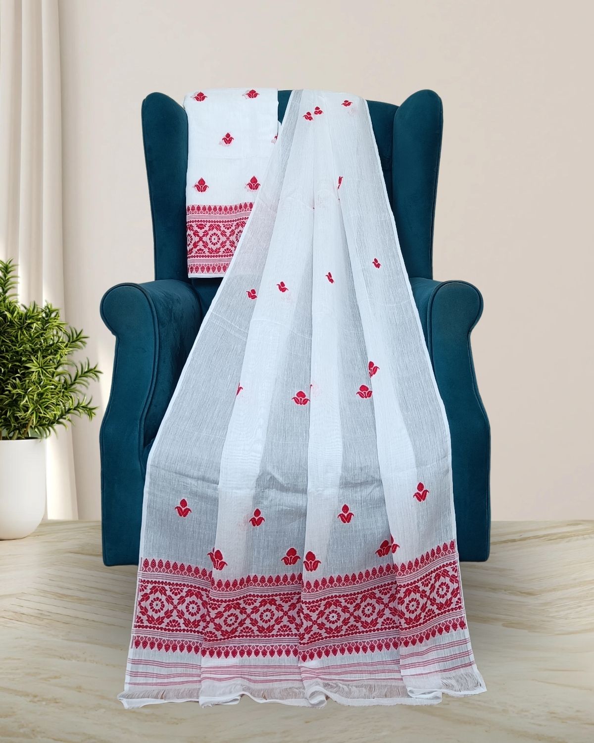 Nuni cotton mekhela sador