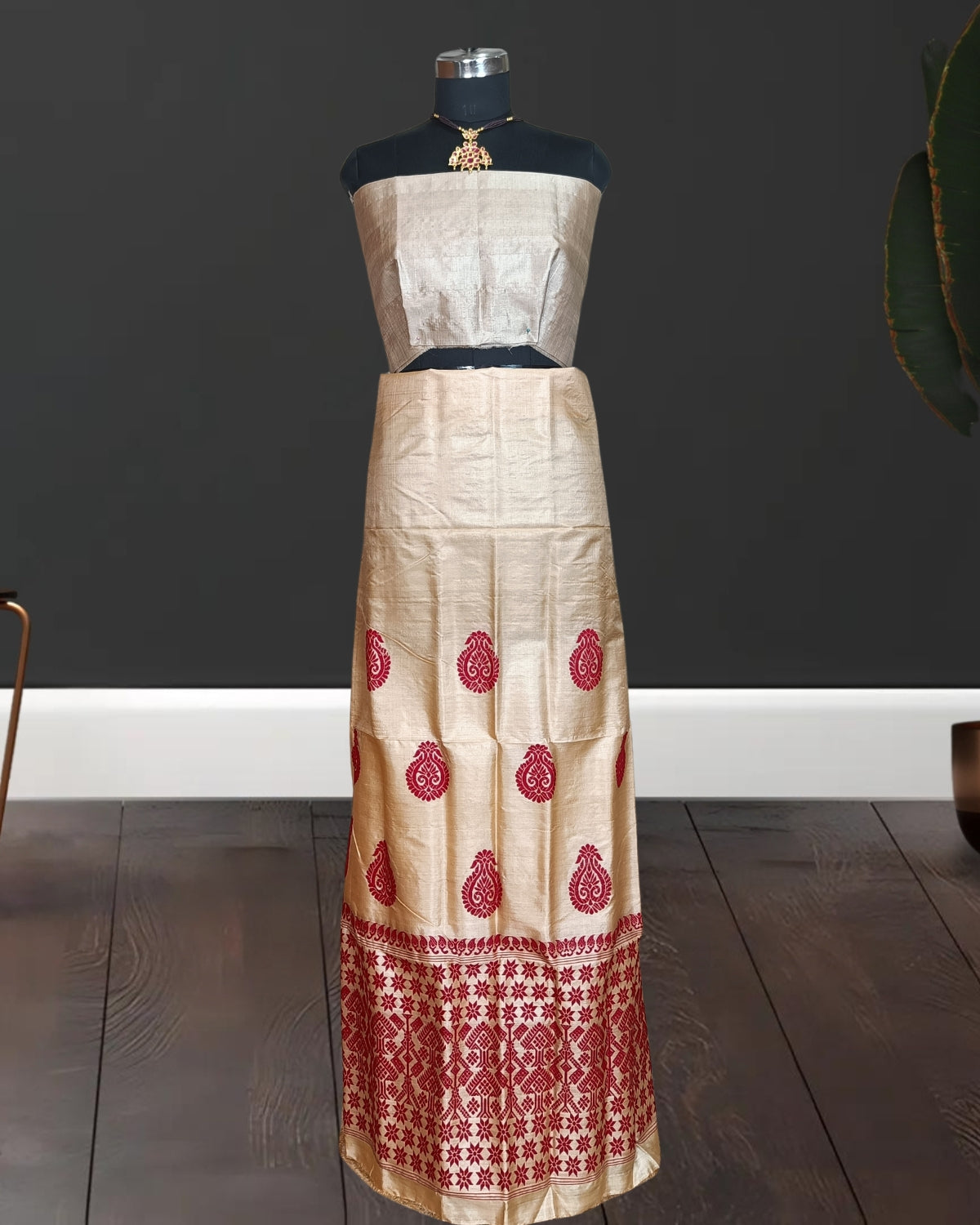 Pure tussar silk mekhela