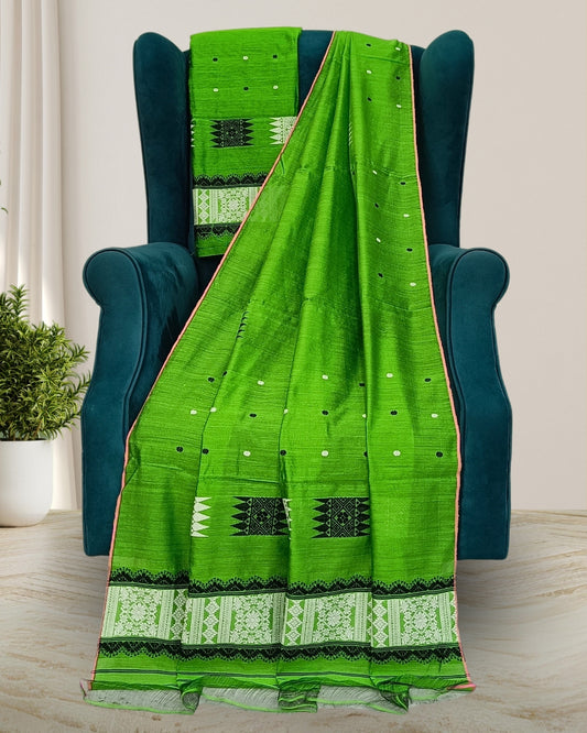 Staple cotton mekhela chadar