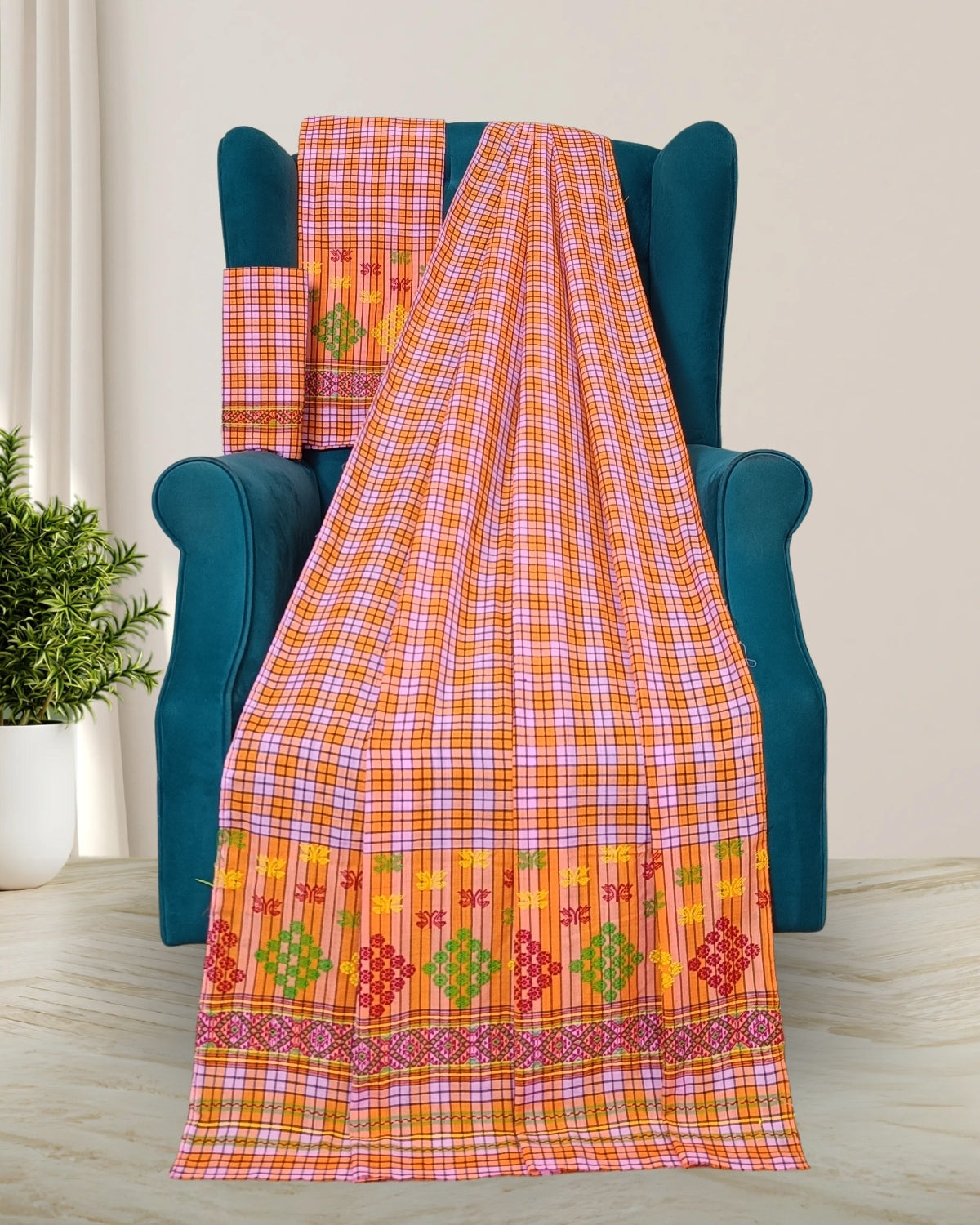 Pajok design Mising mekhela sador