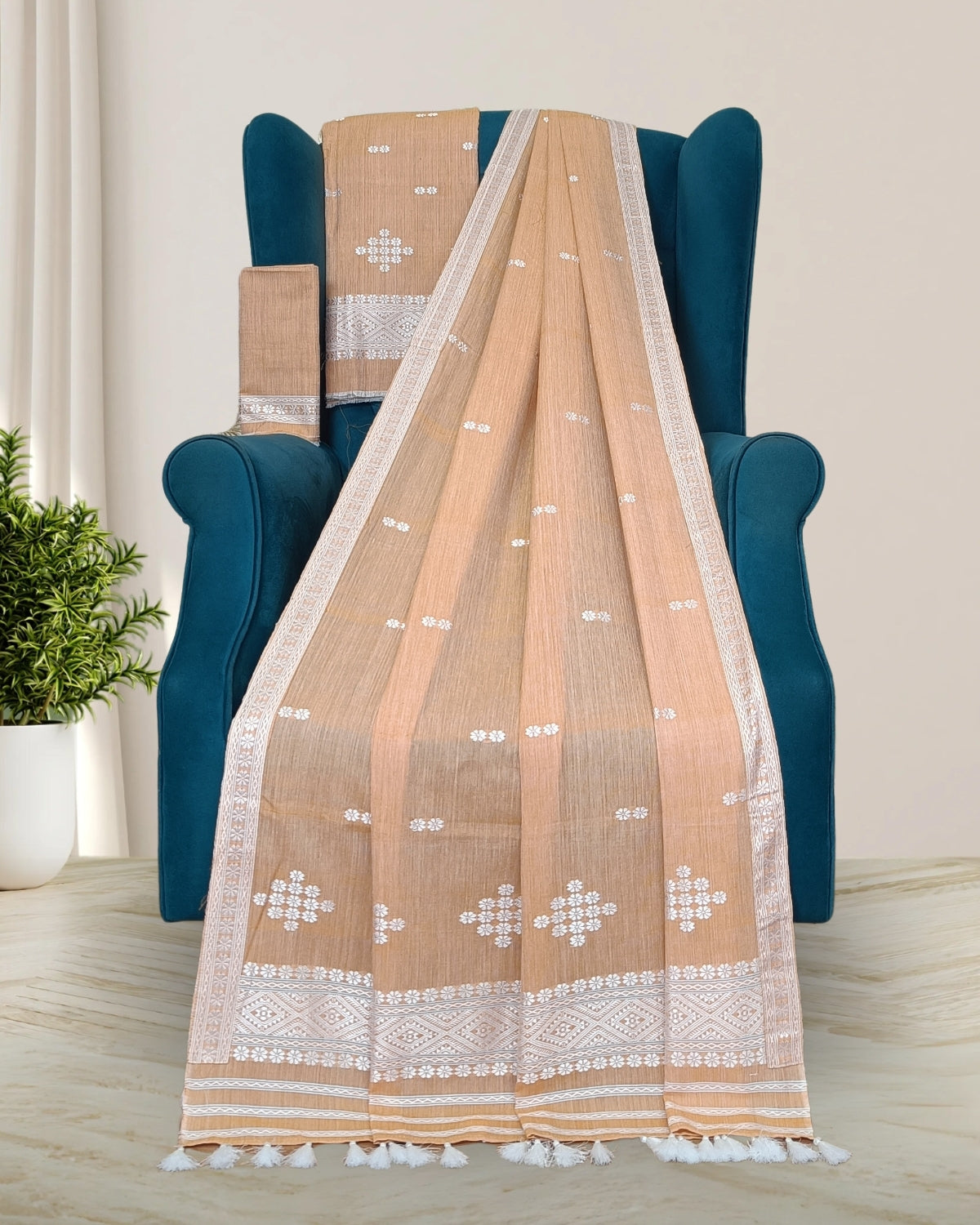 Pure cotton mekhela sador