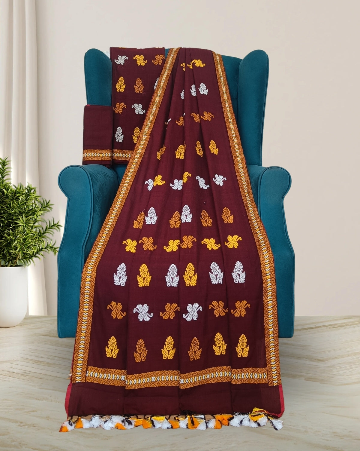 Orient cotton mekhela sador