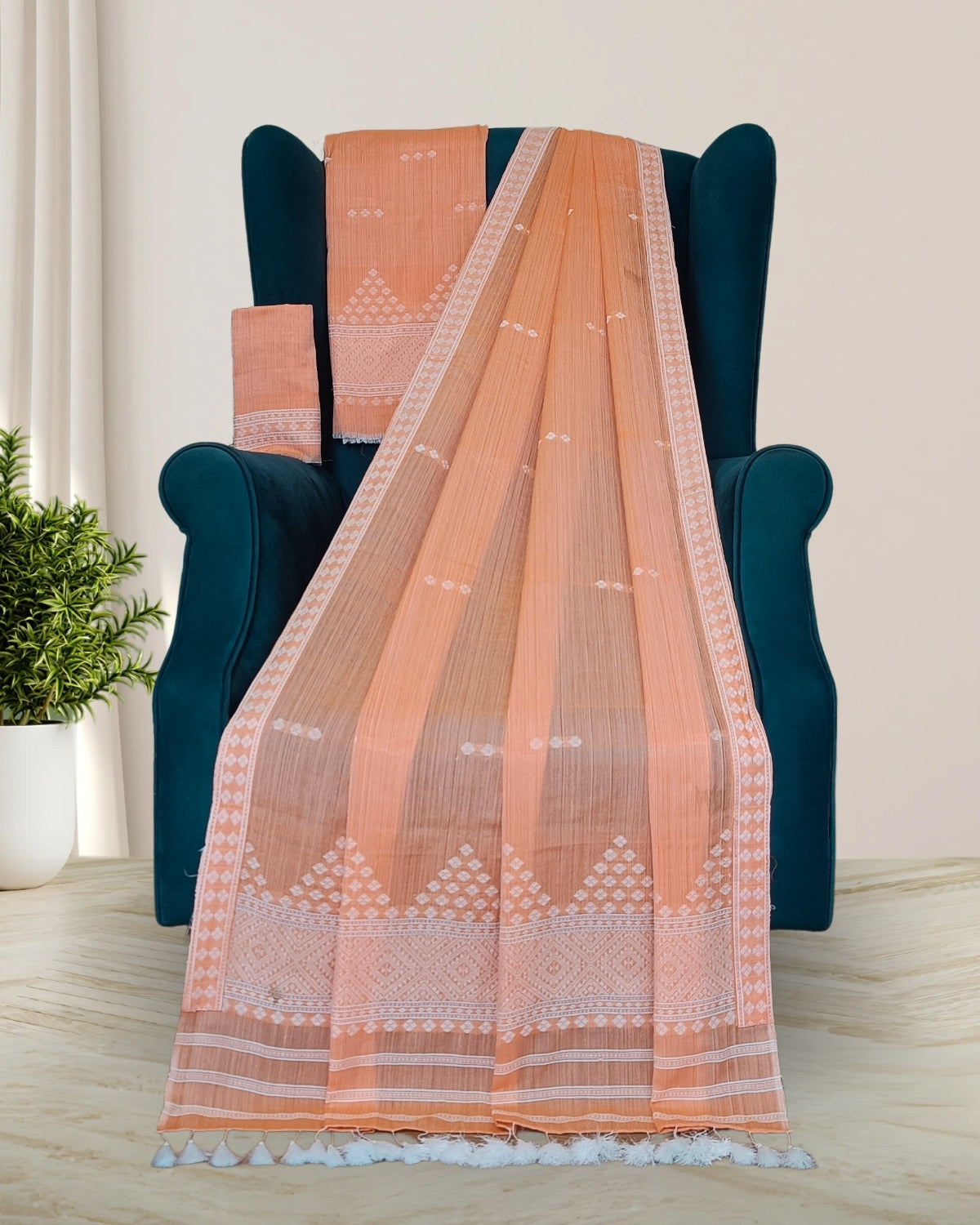 Pure cotton mekhela sador
