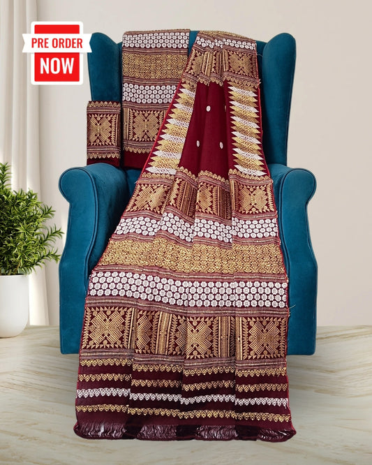 Padmini cotton mekhela sador with designer motifs