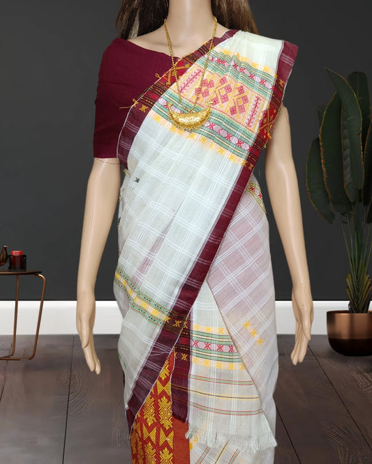 Gero design semi nuni single chadar - White