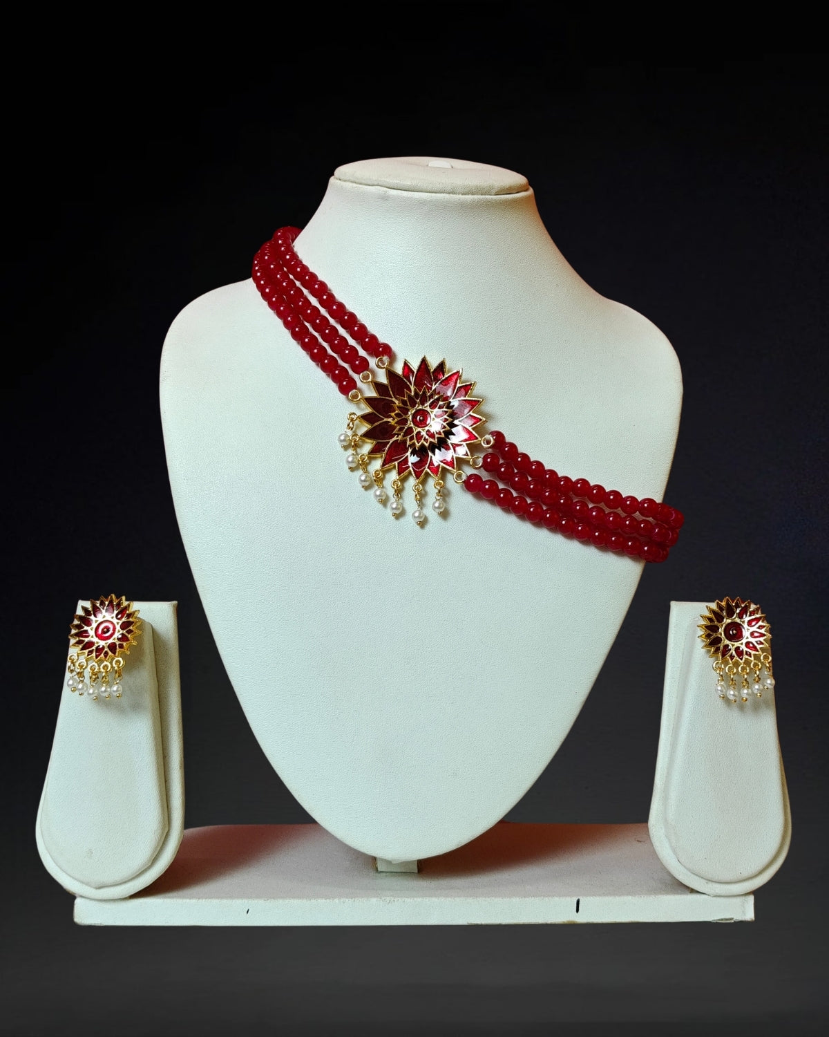 Red thuria set 