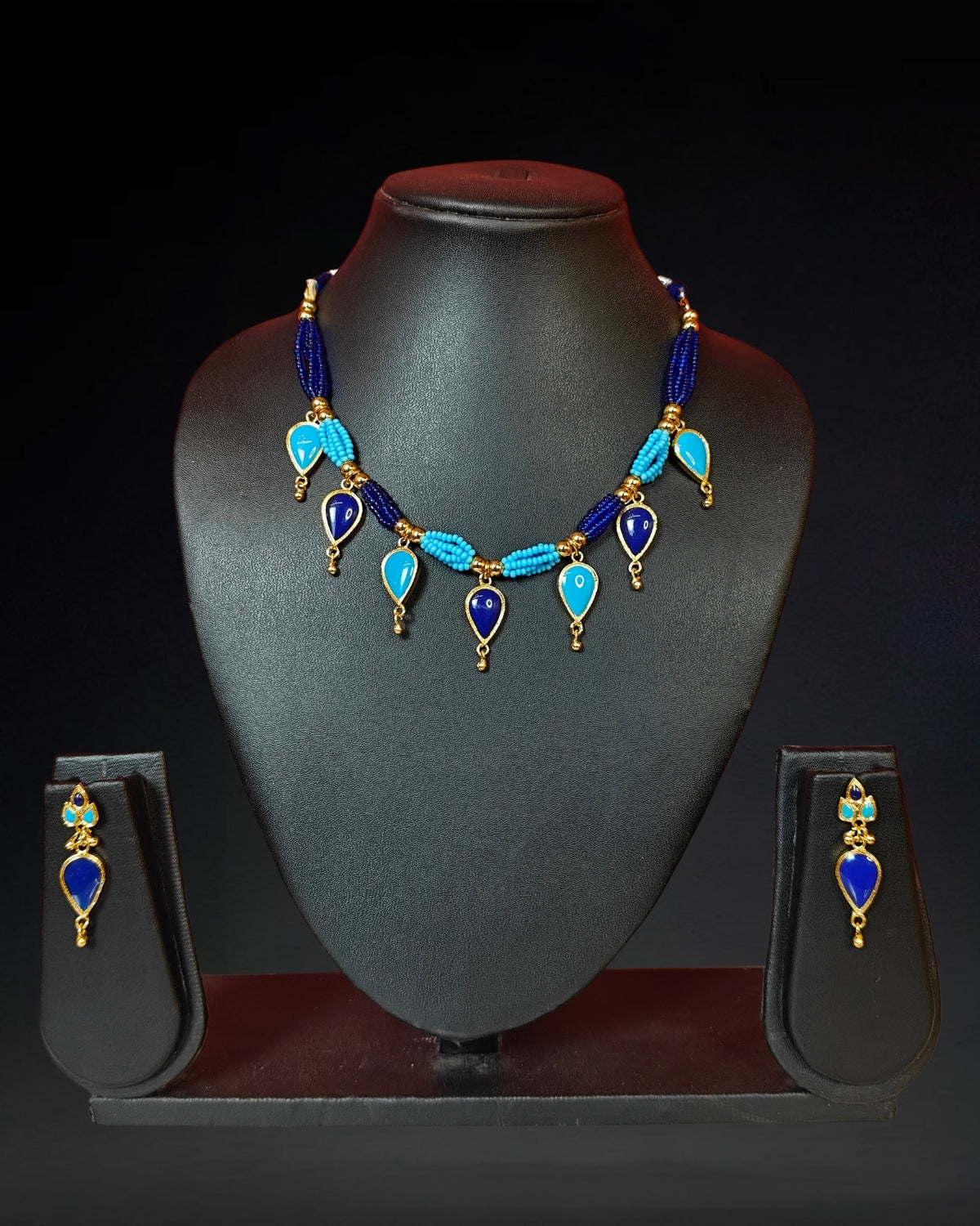 Blue peat set