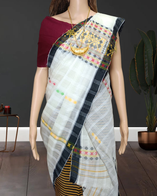 Gero design semi nuni single chadar - White