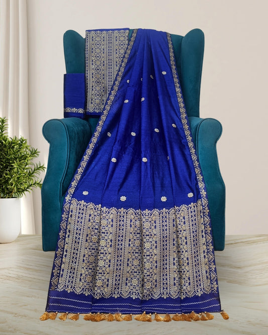 Staple cotton mekhela sador