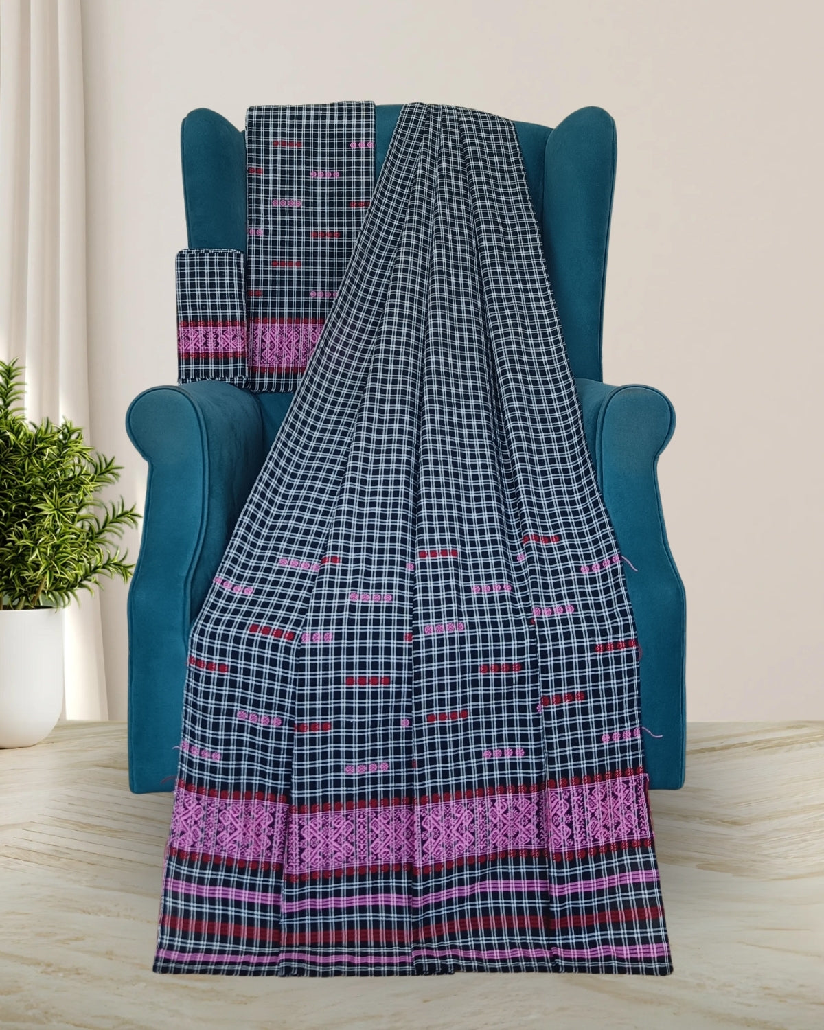 Pajok design Mising mekhela sador