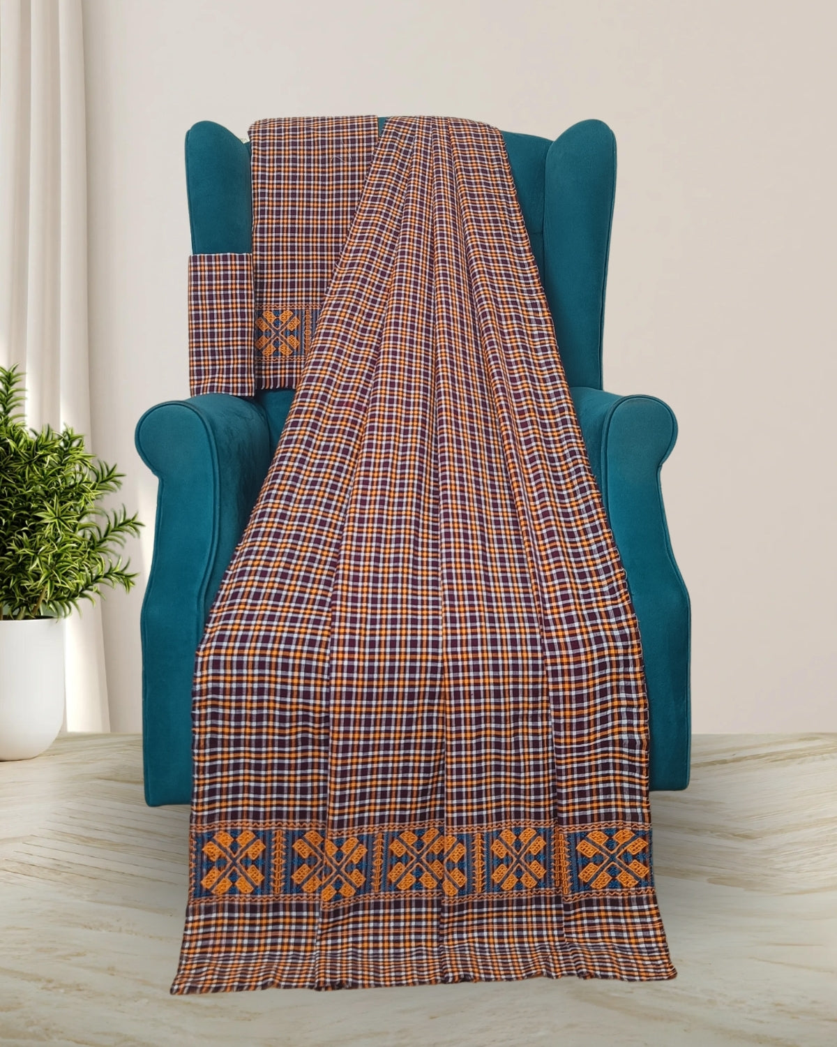 Pajok design Mising mekhela sador