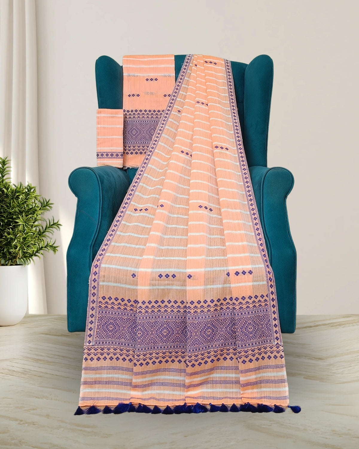 Pure cotton mekhela sador