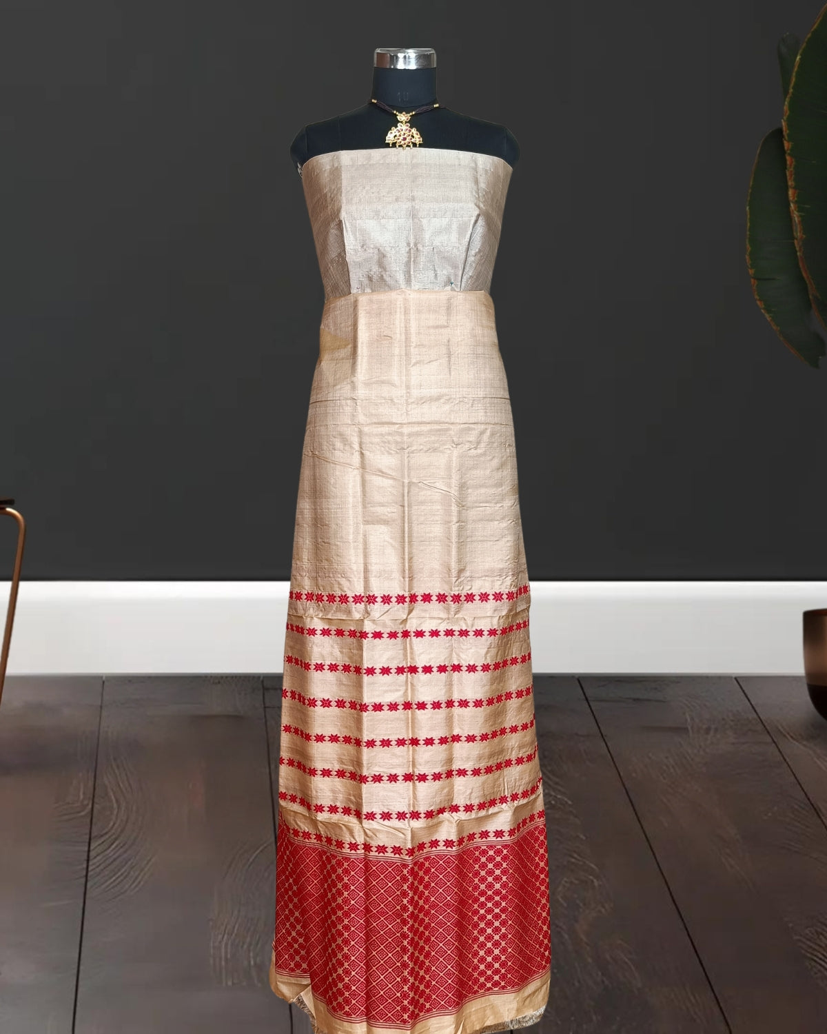 Tussar silk mekhela