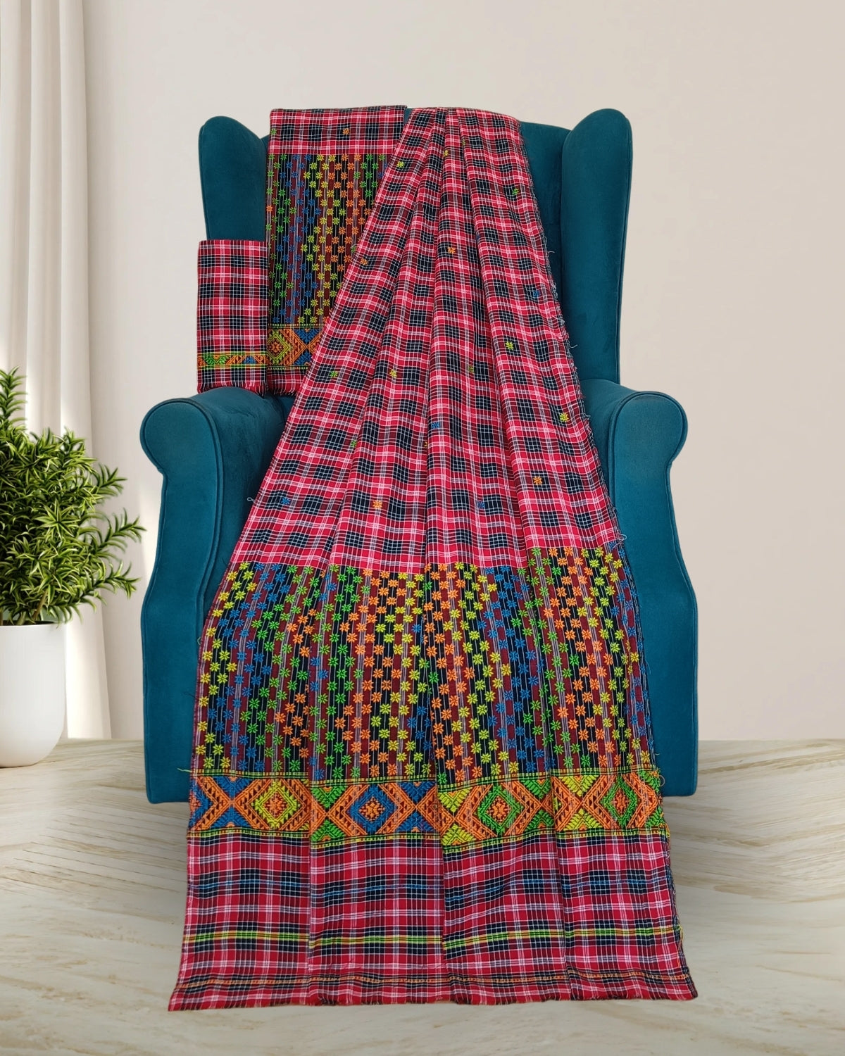 Pajok design Mising mekhela sador