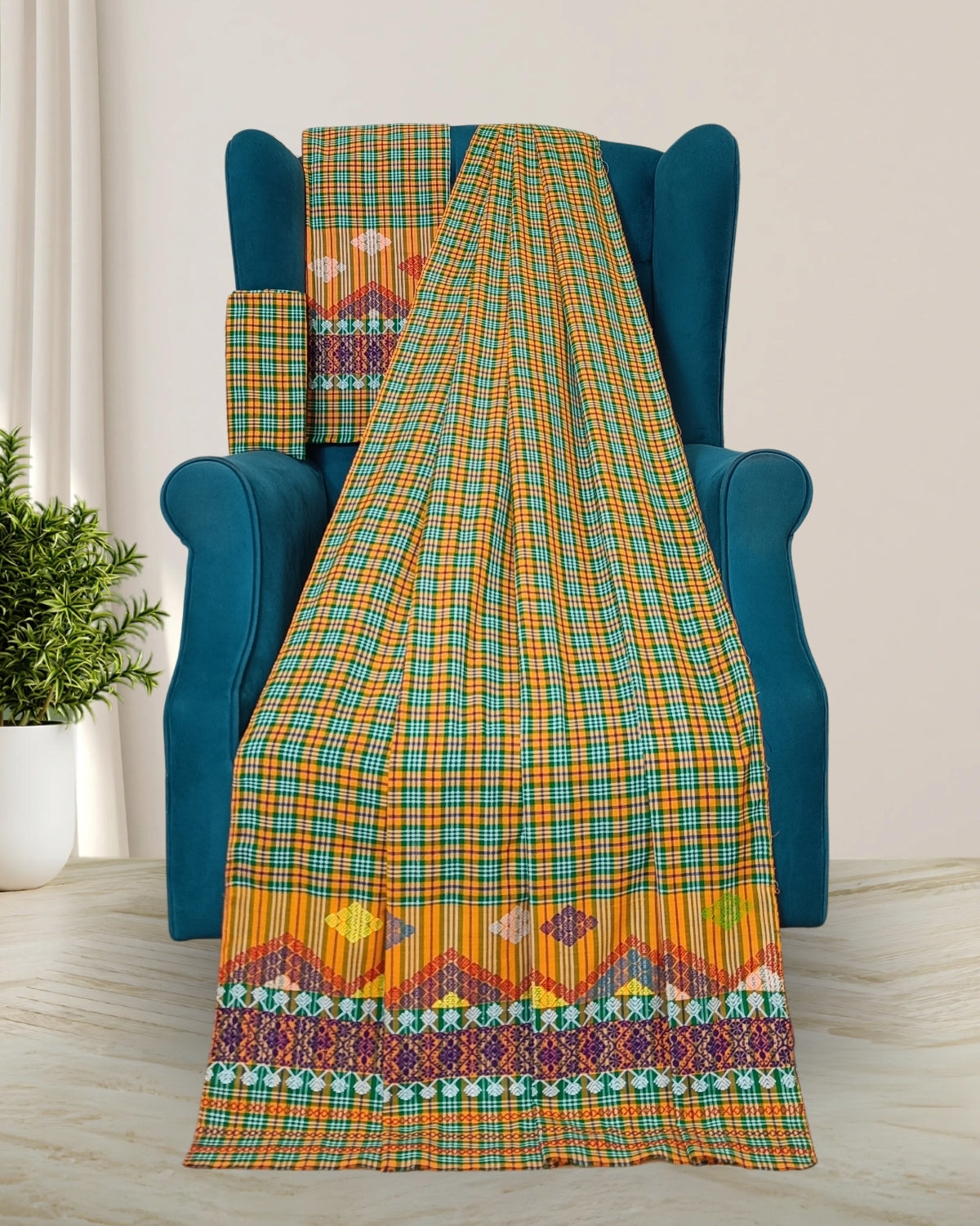 Pajok design Mising mekhela sador