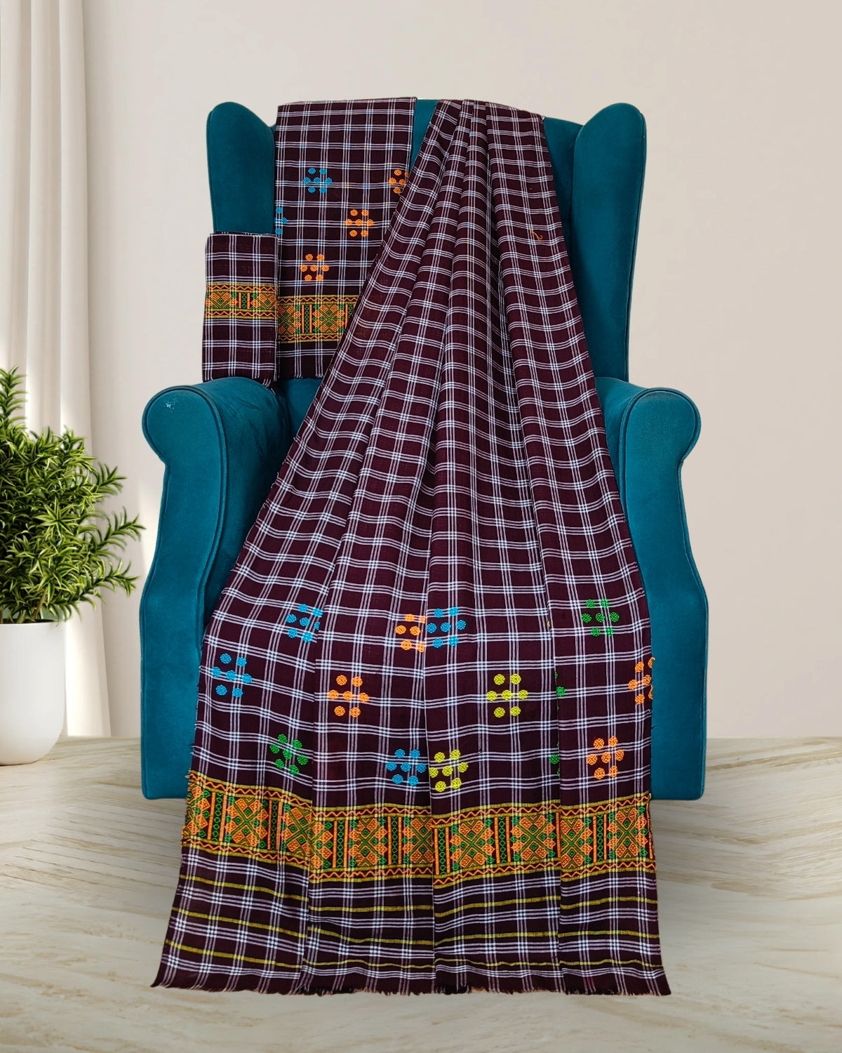 Pajok design Mising mekhela sador